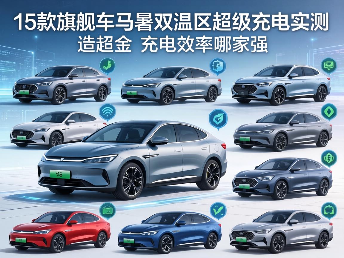 15款旗舰车型跨双温区超级充电实测,充电效率哪家强?