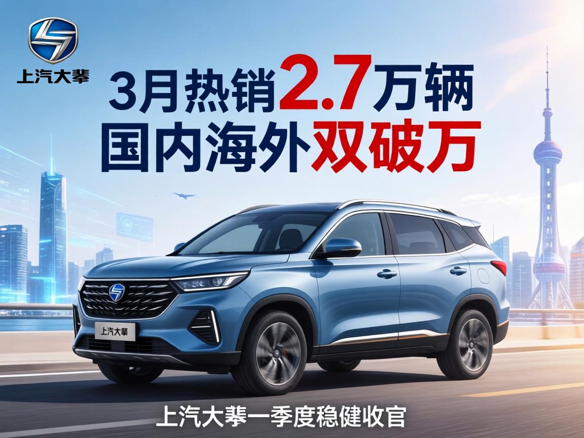 3月热销2.7万辆国内海外双破万，上汽大通一季度稳健收官